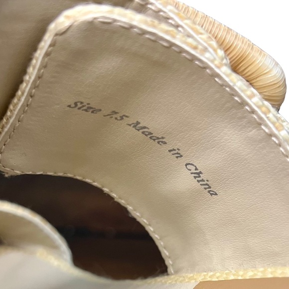 Dolce Vita Raffia Platform Wedge Sandals Size 7.5 - Picture 7 of 8